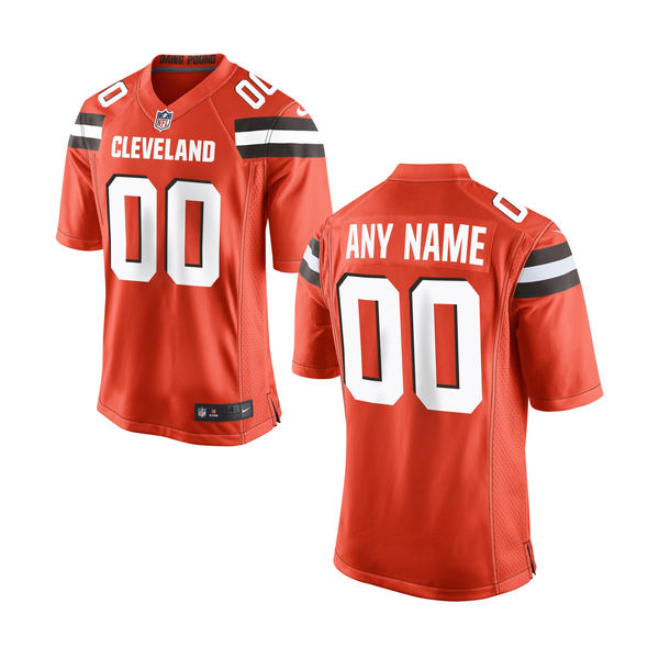 Nike Cleveland Browns Customized Orange Stitched Youth NFL Jersey